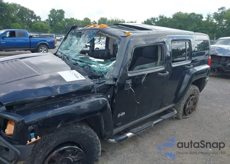 2007 Hummer H3 z USA, uszkodzony, nr VIN 5GTDN13EX78241049